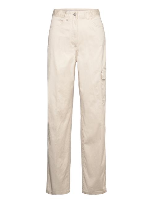 Stretch Twill High Rise Straight Calvin Klein Jeans Beige