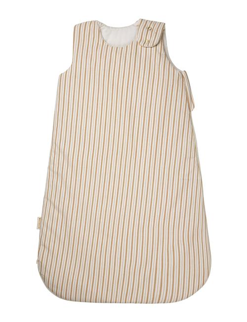 Sleeping Bag - Caramel Stripes 18-24M Fabelab Cream