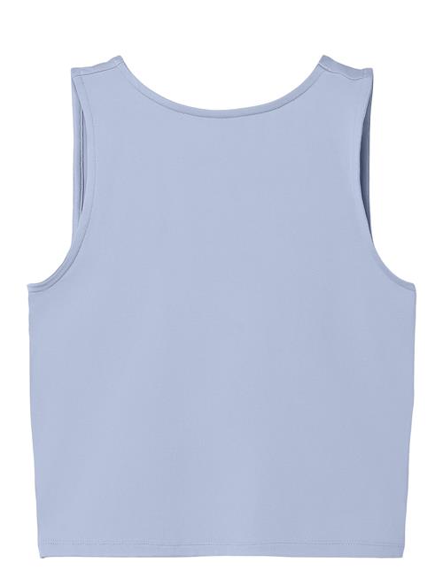 Se Nlfdinci Sl Crop Tank Top LMTD Blue ved Booztlet