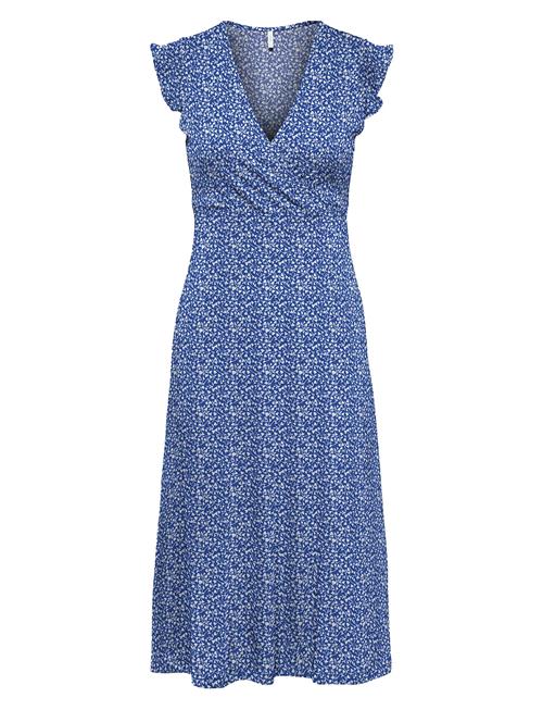 Onlmay S/L Wrap Midi Dress Box Jrs ONLY Blue