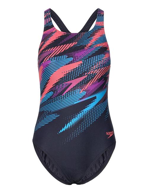 Womens Digital Printed Medalist 1 Pc Speedo Black