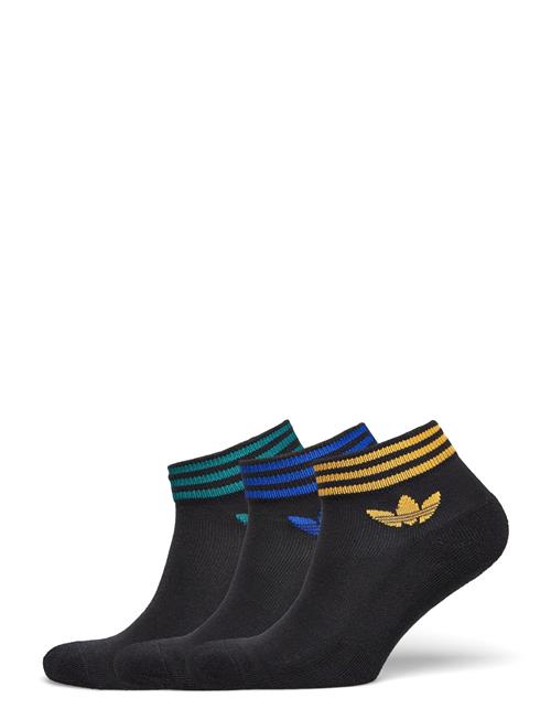 Trefoil Ankle Sock Half-Cushi D 3 Pair Pack Adidas Originals Black