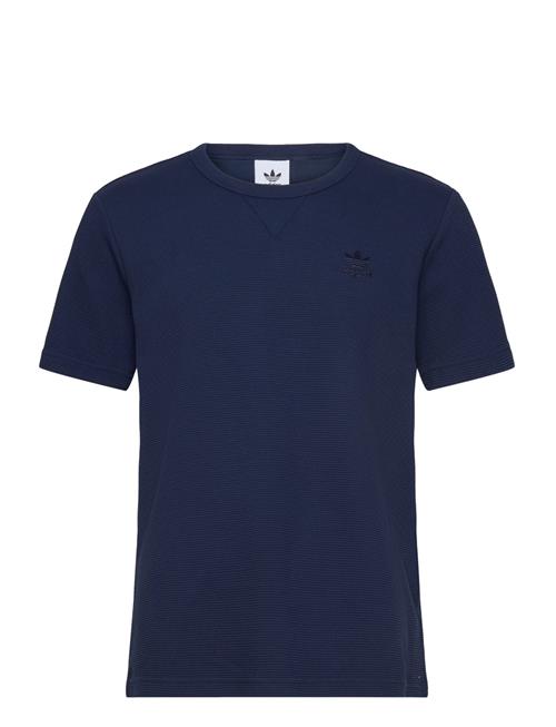 Trefoil Essentials Waffle T-Shirt Adidas Originals Navy