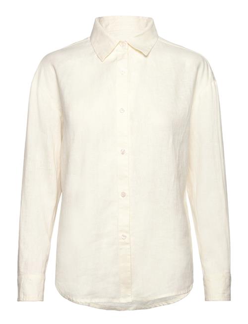 Agnes Over D Linen Shirt Creative Collective Cream