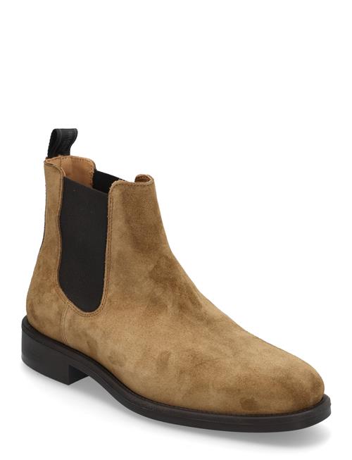 Slhjoseph Suede Chelsea Boot Selected Brown