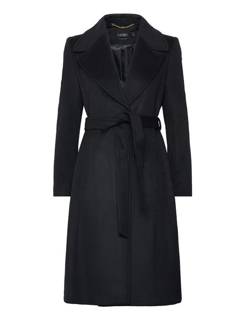 Belted Wool-Blend Wrap Coat Lauren Ralph Lauren Black