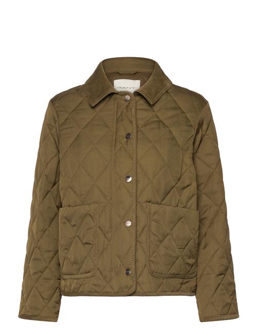 Quilted Cord Detailed Jacket GANT Khaki