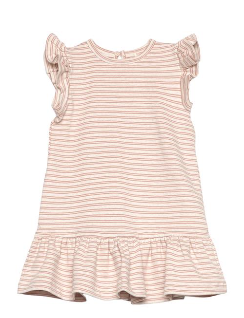 Dress Ns Striped Rib Huttelihut Pink