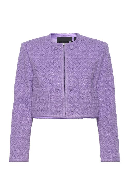 Boucle Crop Jacket ROTATE Birger Christensen Purple