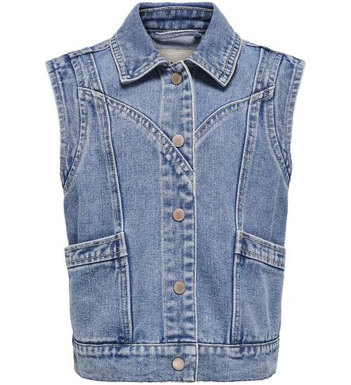 Kids Only Denimvest - KogKennedy - Medium Blue Denim