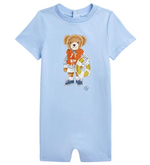 Se Polo Ralph Lauren Sommerdragt - Lyseblå m. Bamse ved KidsWorld