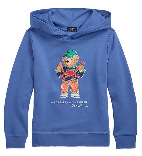 Polo Ralph Lauren Hættetrøje - Blå m. Bamse