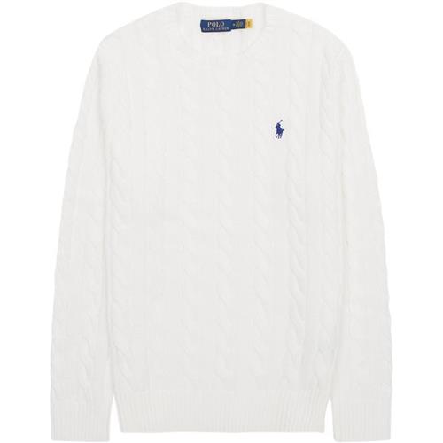 Polo Ralph Lauren Cable Cotton Strik Off White