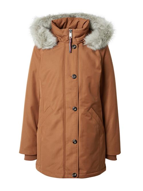 TOMMY HILFIGER Vinterparka  cognac / lysegrå