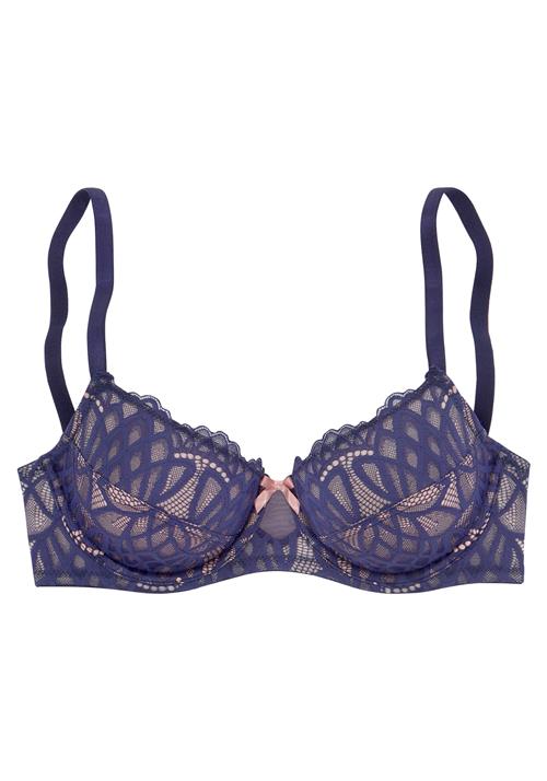 LASCANA BH 'Wire bra'  blå / pastelpink