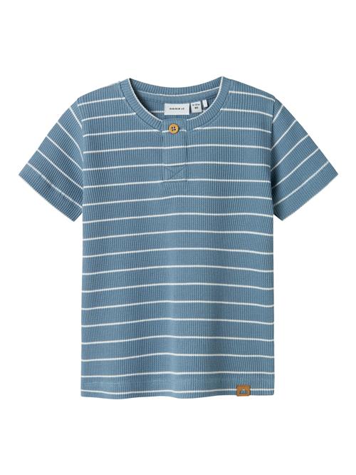 NAME IT Shirts 'NBMFully'  røgblå / hvid