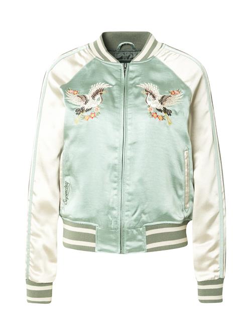 Superdry Overgangsjakke 'Suikajan'  creme / jade / pastelgrøn / mørk pink