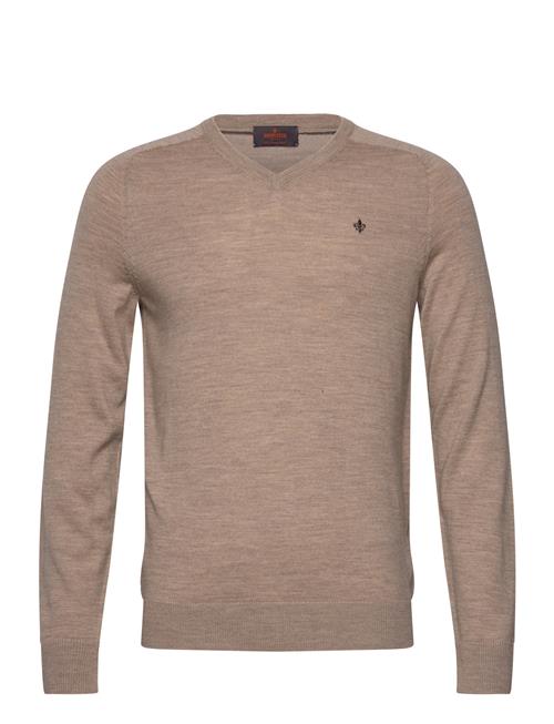 Merino Vneck Morris Beige