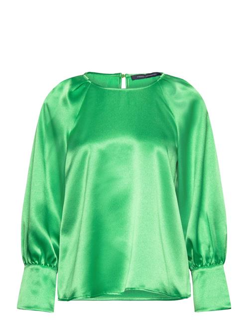 Se Adora Satin Top French Connection Green ved Booztlet