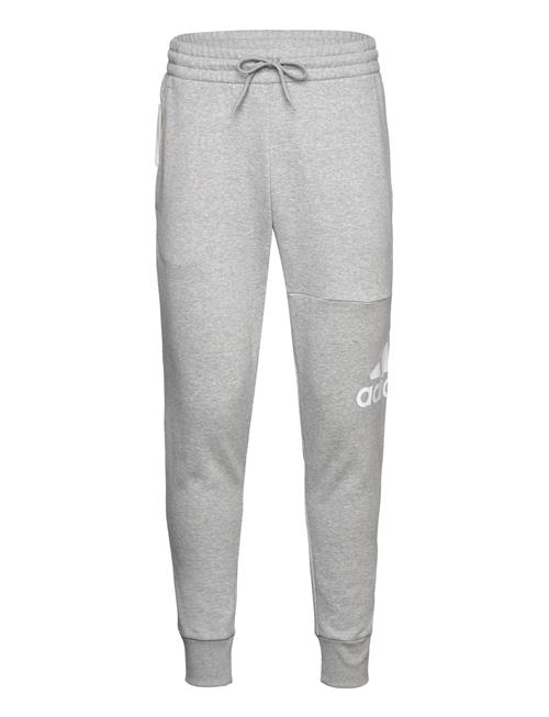 Se Essentials French Terry Tapered Cuff Logo Pants Adidas Sportswear Grey ved Booztlet