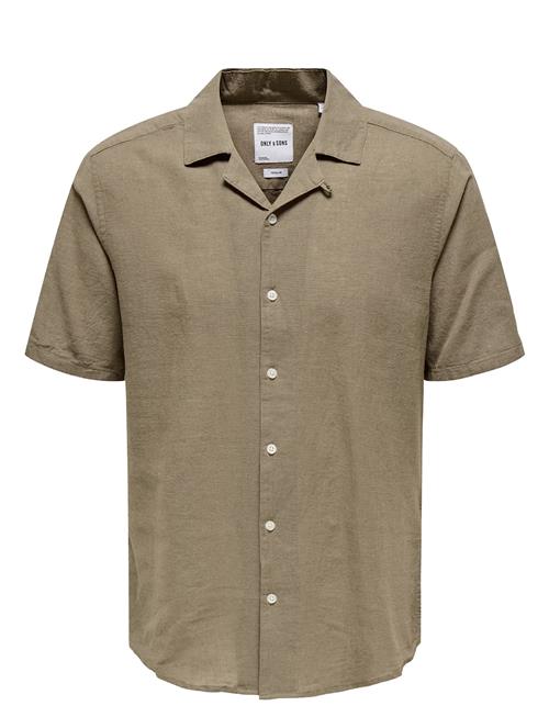 Onscaiden Ss Solid Resort Linen Noos ONLY & SONS Green