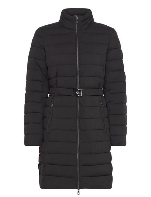 Belted Quilted Mockneck Coat Lauren Ralph Lauren Black