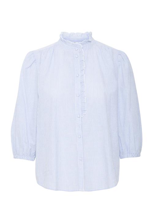 Se Byimogen Ss Blouse - B.young Blue ved Booztlet