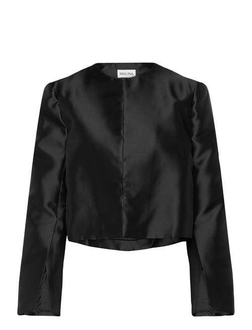 Se Ruthie Cropped Long Sleeve Blouse Malina Black ved Booztlet