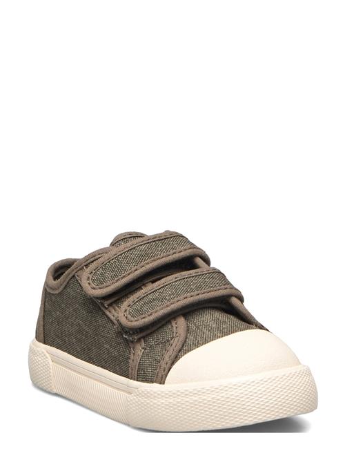 Velcro Fastening Straps Sneakers Mango Brown