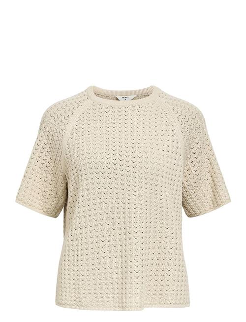 Objester 2/4 New Knit Pattern Top Div Object Beige