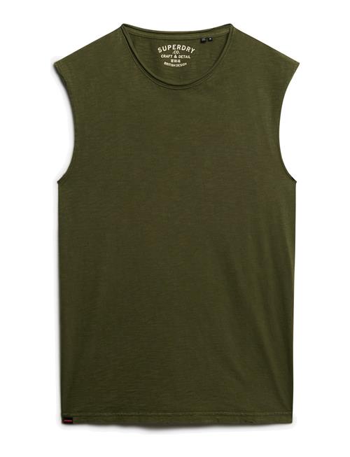 Raw Edge Slub Tank Superdry Green