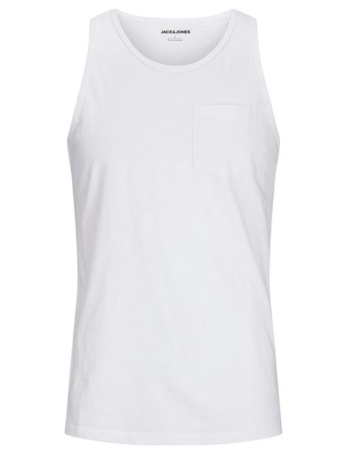 Jack & Jones Jjjake Tampa Pocket Slub Tanktop Jack & J S White