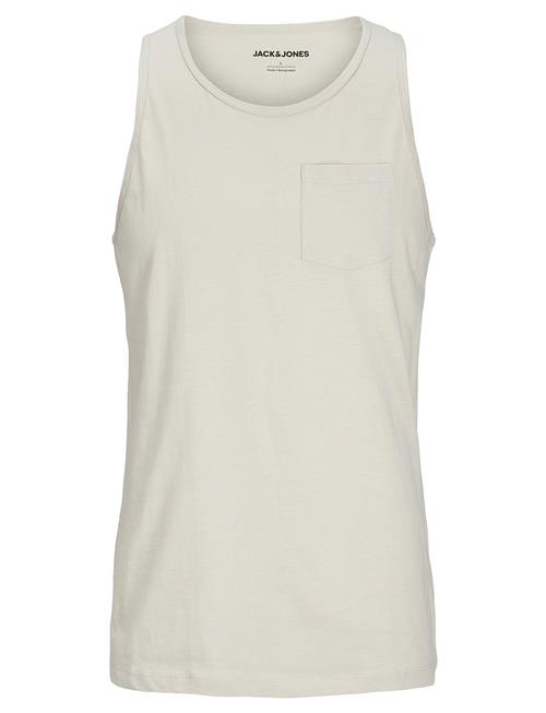 Jack & Jones Jjjake Tampa Pocket Slub Tanktop Jack & J S White