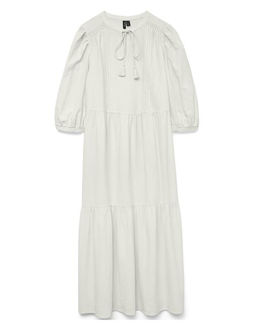 Vmpretty 3/4 Long Dress Wvn Ga Vero Moda White