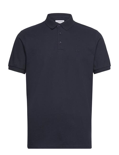 Structured Polo Shirt S/S Lindbergh Navy