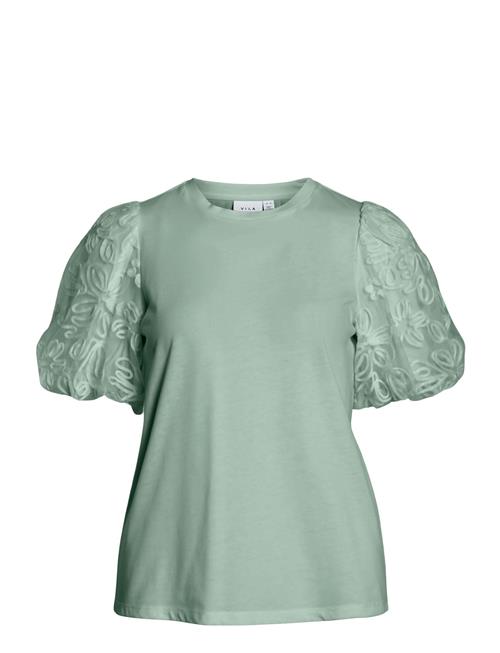 Visimonia O-Neck S/S Top Vila Green