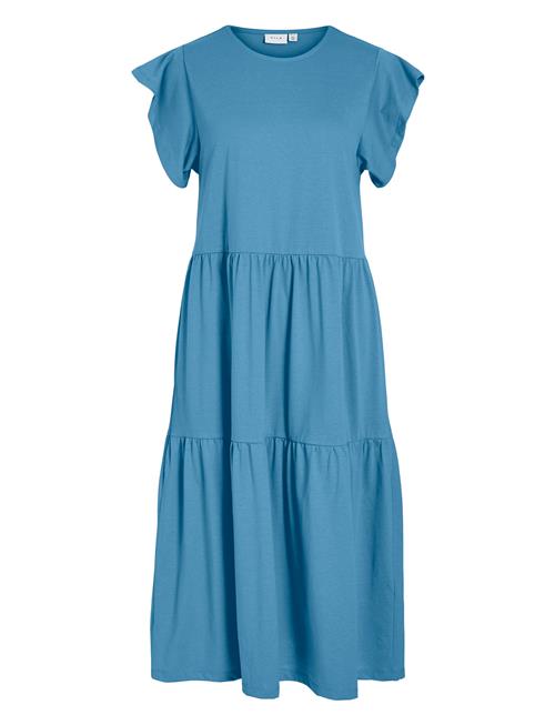 Visummer S/S Midi Dress - Noos Vila Blue