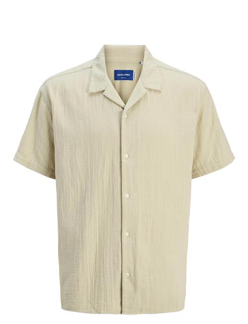 Jack & Jones Joreaster Patras Resort Shirt Ss Ln Jack & J S Cream