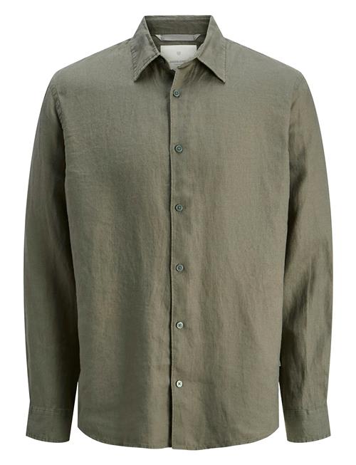 Jack & Jones Jprcclawrence Linen L/S Shirt Sn Jack & J S Green