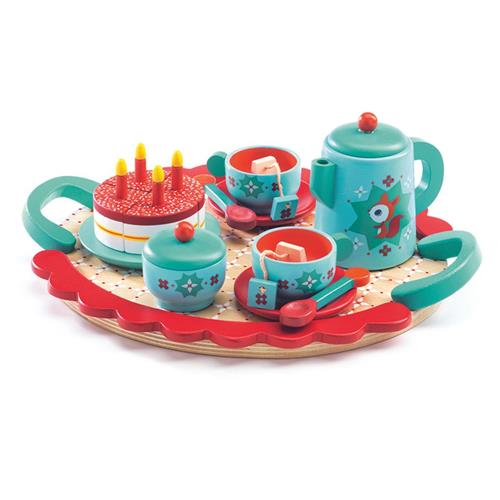 Se Djeco Fox´s Tea Party Set | Grønn | 3-6 ved Babyshop