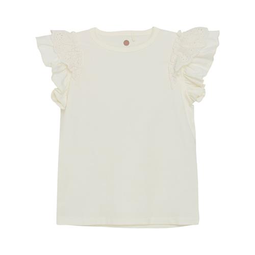 EnFant T-shirt Egret 110 cm  Hvid  110 cm  kvinde
