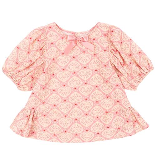 Konges Sløjd GOTS Ava Kortærmet Bluse Lacy Pink 3 Y  Lyserød  3 år  kvinde