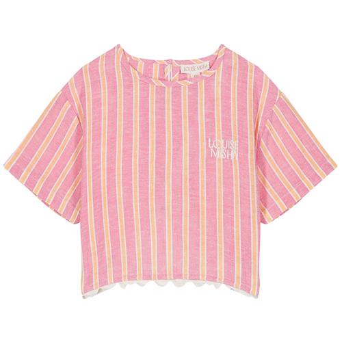 Louise Misha Kalistee Bluse Pink Gelato Stripes 24 months  Lyserød  24 måneder  kvinde