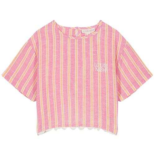 Louise Misha Kalistee Bluse Pink Gelato Stripes | Lyserød | 24 months