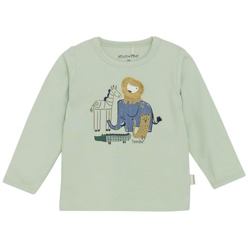 Minymo Langærmet T-shirt Sea Foam | Grønn | 56 cm