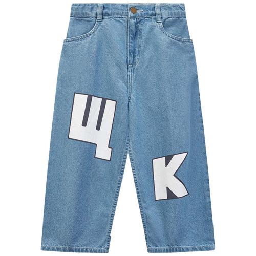 Wynken W.K Jeans Mid Bleach Wash 8 Y  Blå  8 år  Unisex