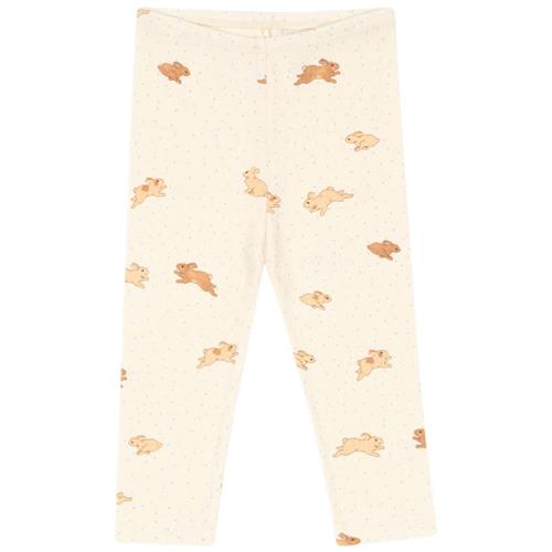 Konges Sløjd GOTS Minnie Leggings Petit Lapin 4 Y  Creme  4 år  kvinde