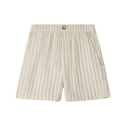 garbo&friends Shorts I Musselin Stripe Pebble | Hvid | 110/116 cm