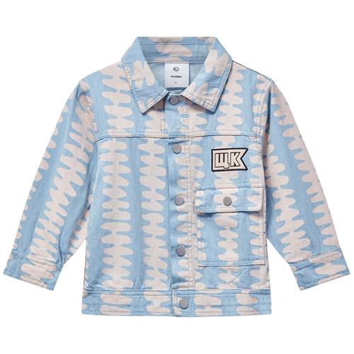 Wynken Denim-jakke Soft Pink Stripe | Blå | 8 years