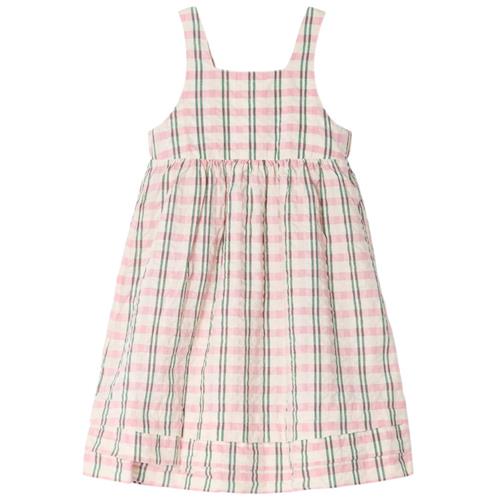 garbo&friends Seersucker-kjole Check Carnation 98/104 cm  Lyserød  98/104 cm  kvinde